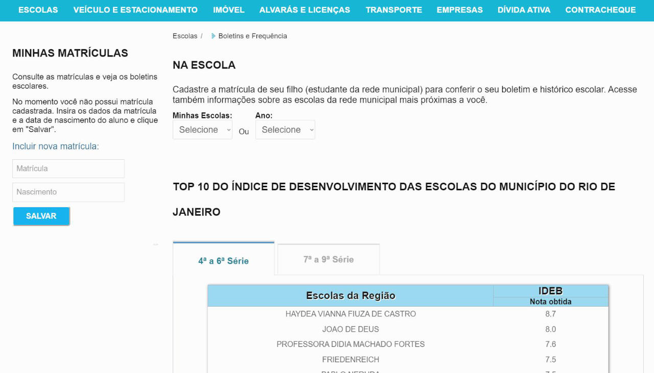 Boletim Online 2024 RJ municipal no Carioca Digital